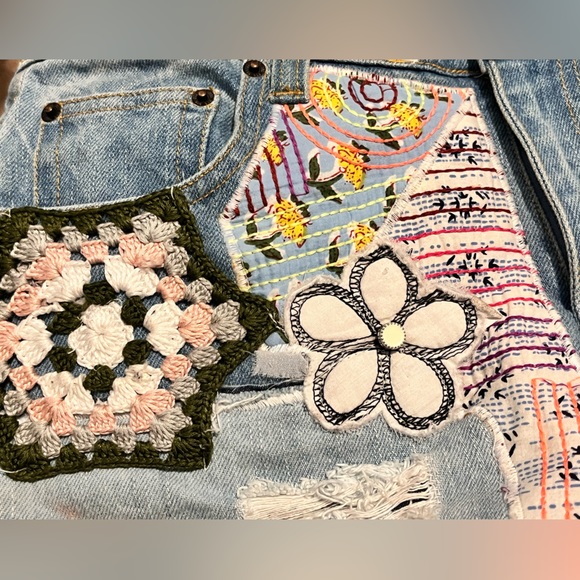 BDG URBAN OUTFITTERS PATCHWORK JEANS SIZE 27 - Picture 6 of 11